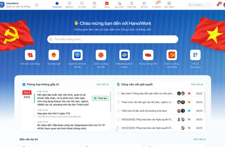 Nâng chất lượng công vụ bằng HanoiWork và OKR/KPI
